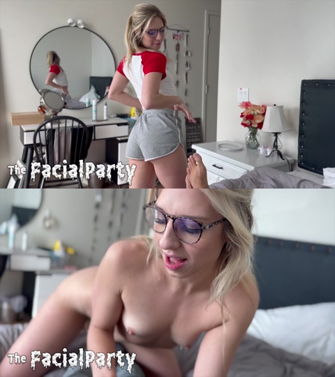 OnlyFans (2024) Cheerleader Kaits FIRST EVER Glasses Facial
